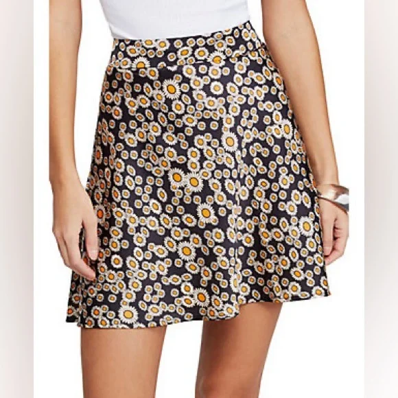 🌼🌻 Free People 🌻🌼 Phoebe Mini Floral Printed Skirt. Size 8. NWT - Picture 4 of 4